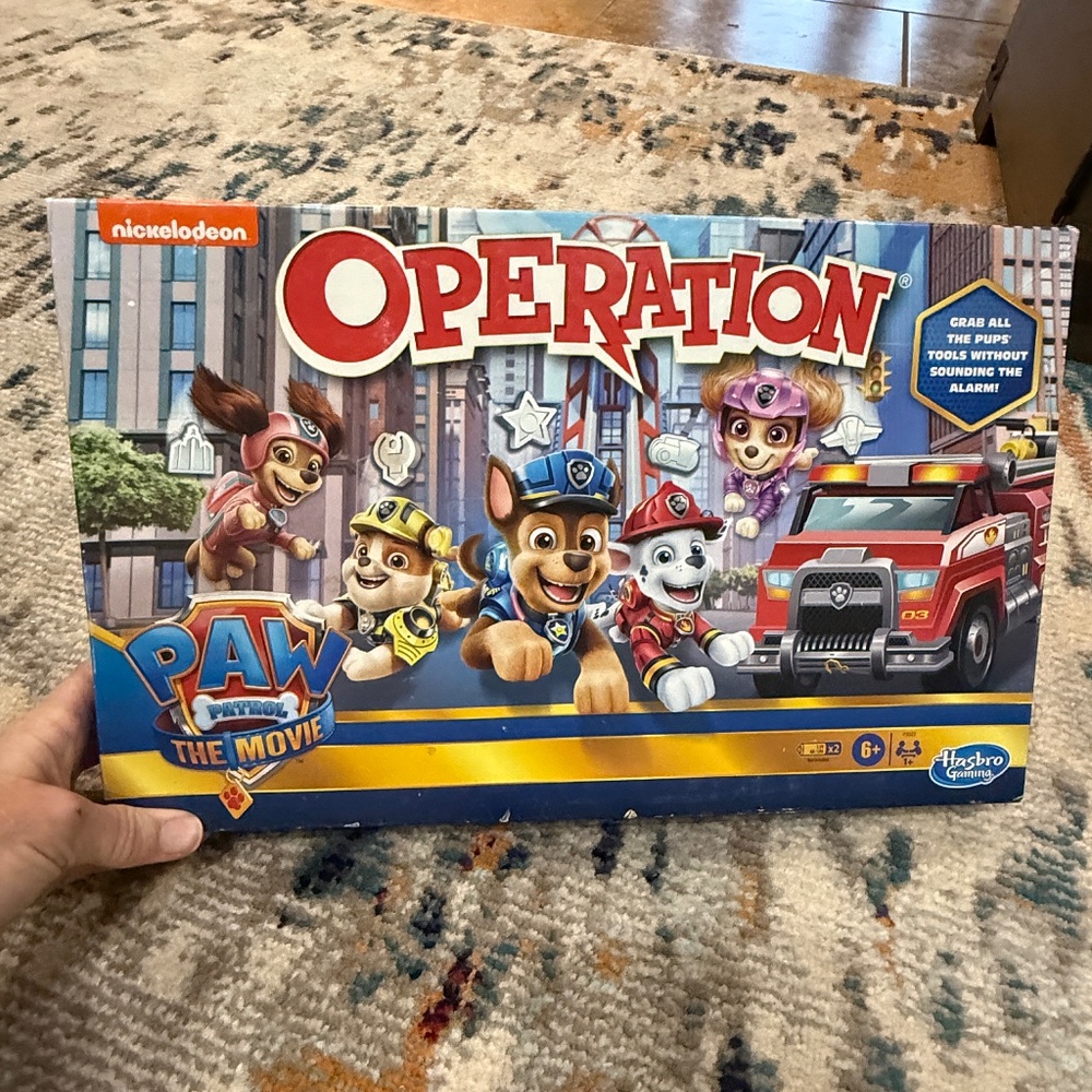 Operation Board Game Paw Patrol Movie Edition Kids Family Fun Night boys girls